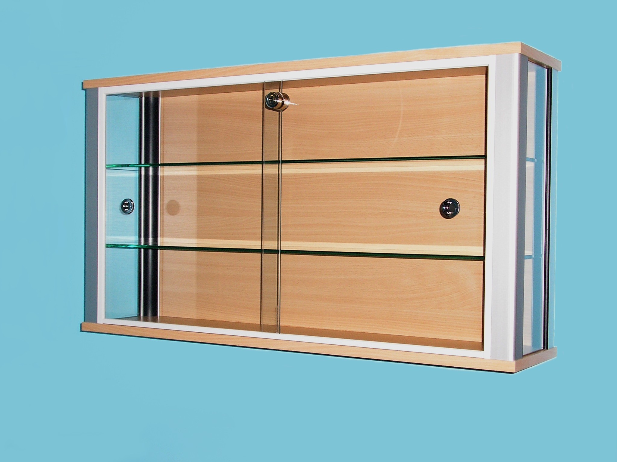 wall mounted glass kitchen cabinet