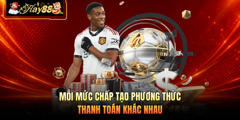 Mỗi mức chấp tạo phương thức thanh toán khác nhau